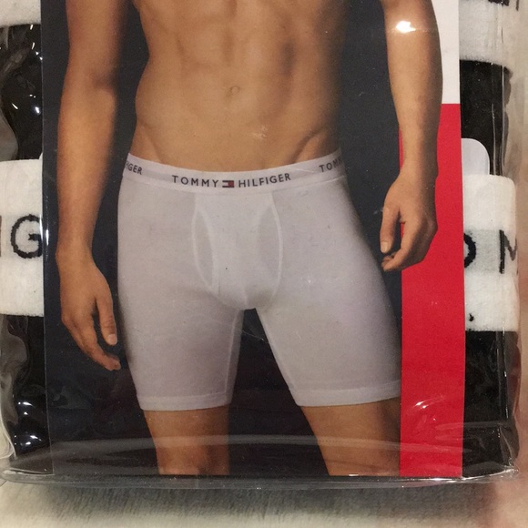 Tommy Hilfiger 3 pack Classic Boxer Brief Mens Size Large 36-38 Black NWT sealed - Picture 3 of 13